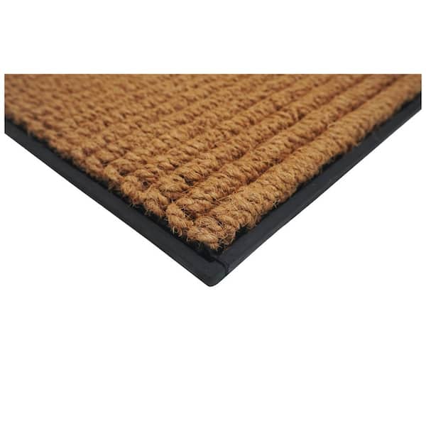 Rubber Tufted Coir 18 in. x 30 in. Indoor or Outdoor Multi Colored Doormat