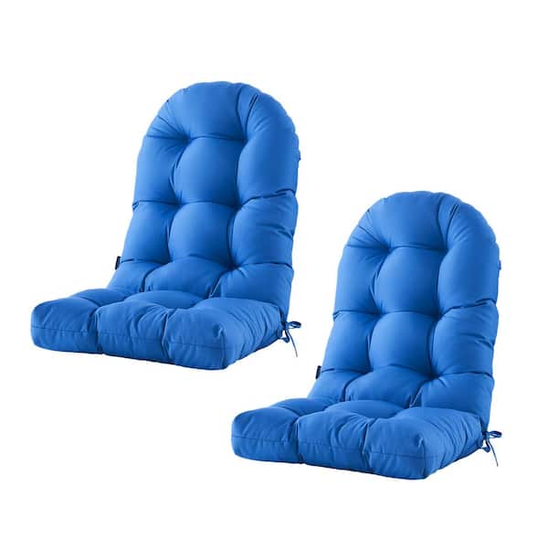 BLISSWALK Patio Chair Cushion for Adirondack High Back Tufted Seat Chair Cushion Outdoor 48 in. x 21 in. x 4 in, Set Of 2