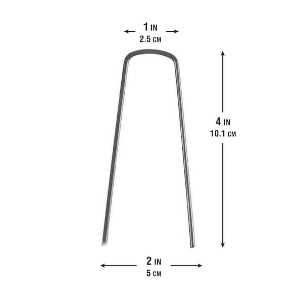 500 Commercial 6in 11ga Landscape Stakes, Weed Barrier Fabric Pins