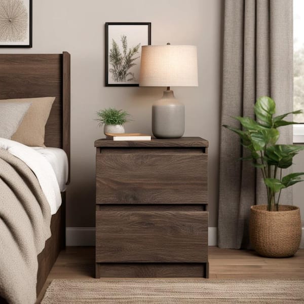 Tvilum Scottsdale 2-Drawer Truffle Nightstand