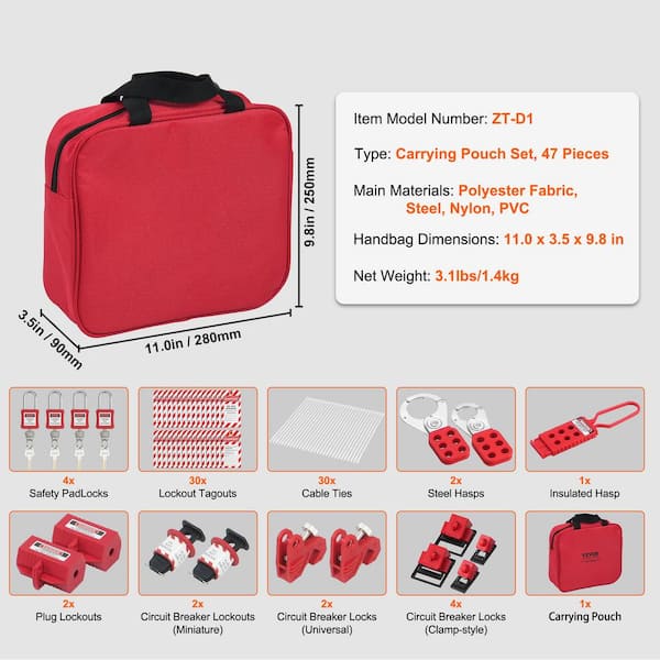 Gym Locker Lock WUWEOT Lockout Tagout Kit, Electrical Safety Loto Kit ...