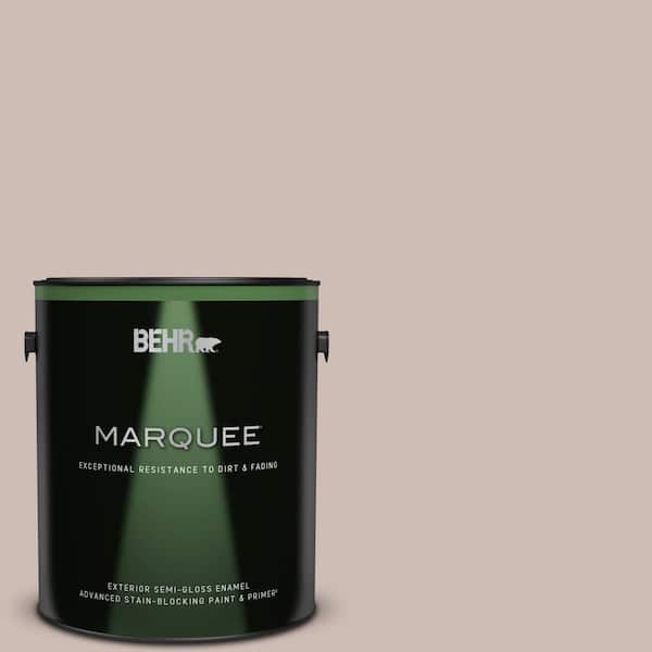 BEHR MARQUEE 1 gal. #N150-2 Smokey Pink Semi-Gloss Enamel Exterior Paint & Primer
