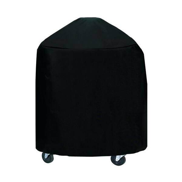 Two Dogs Designs 33 in. XLarge Round Grill/Smoker Cover in Black