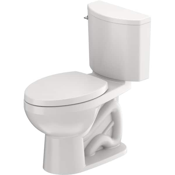 No.1 PRO Series Two-Piece 1.28 Single Flush Elongated Toilet in White with Seat Included