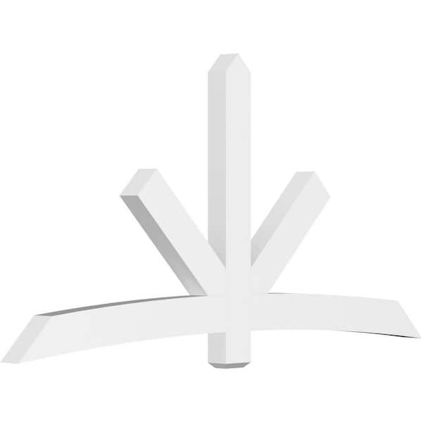 Ekena Millwork Alberta 96 in. W x 48 in. H x 4 in. D Signature Polyurethane Bracket