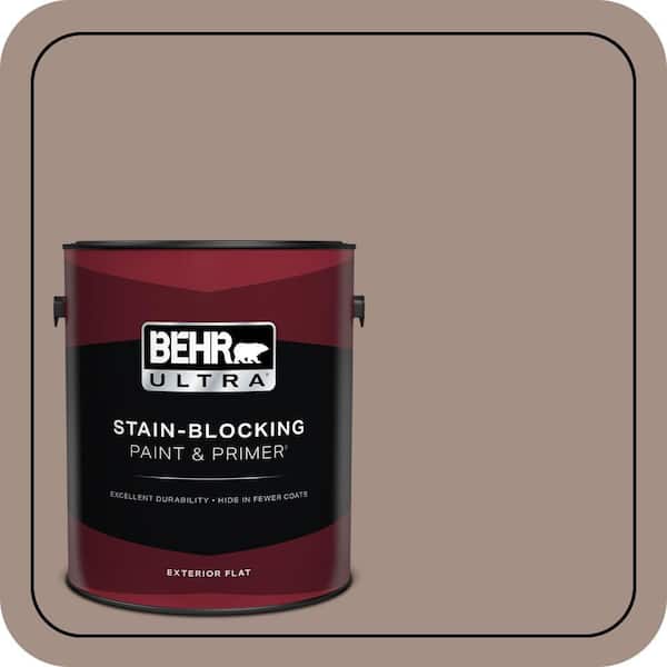 BEHR ULTRA 1 gal. #MQ2-33 Parisian Cafe Flat Exterior Paint & Primer