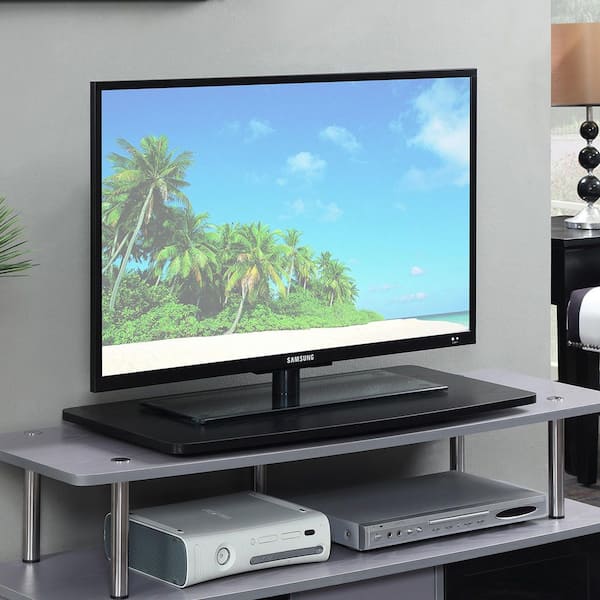 Designs2Go 31.5 in. Black Particle Board XL Swivel Stand Fits TVs up to 37 in.