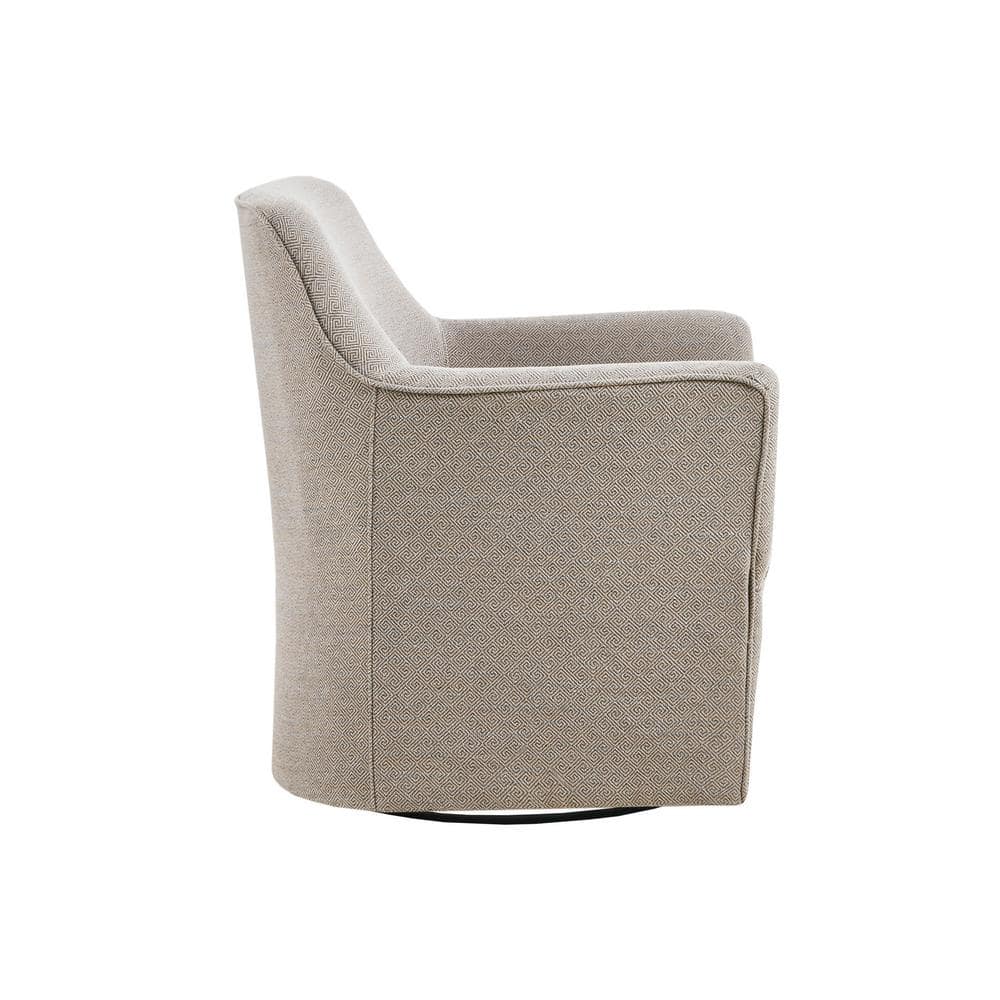 Augustine 29" Grey Taupe Manufactured Wood Swivel Glider Chair