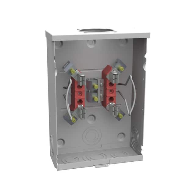 Milbank 125 Amp 4 Terminal Ringless Overhead/Underground Meter Socket