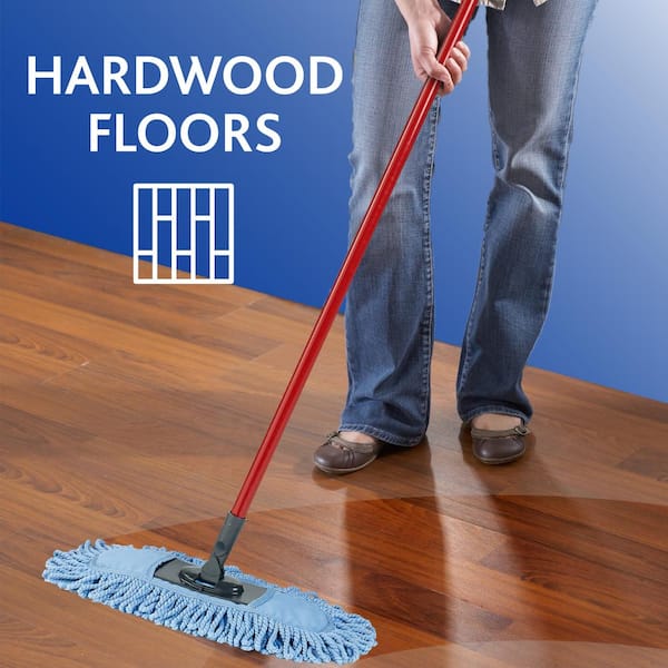 Hardwood Floor N Baseboard Mop Head Replacement, Machine Washable Microfiber Refill (1-Pack)