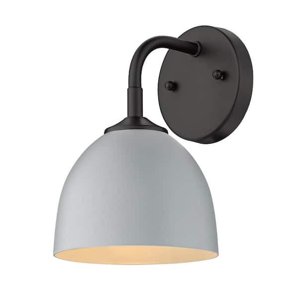 Zoey 4.75 in. Matte Black Sconce