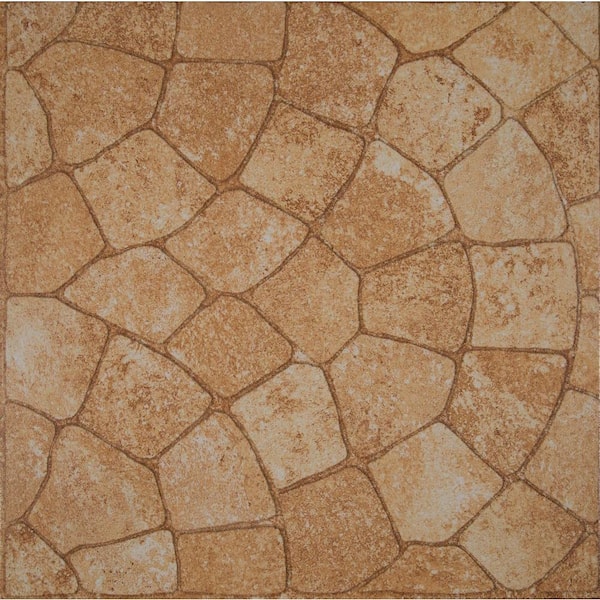 MSI Red Cobblestone 18 in. x 18 in. Matte Ceramic Floor and Wall Tile (2.26 sq. ft./Each)