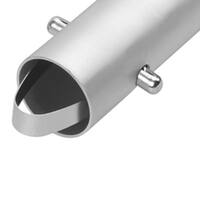 6 ft. x 1-3/4 in. Aluminum Swaged Button Handle