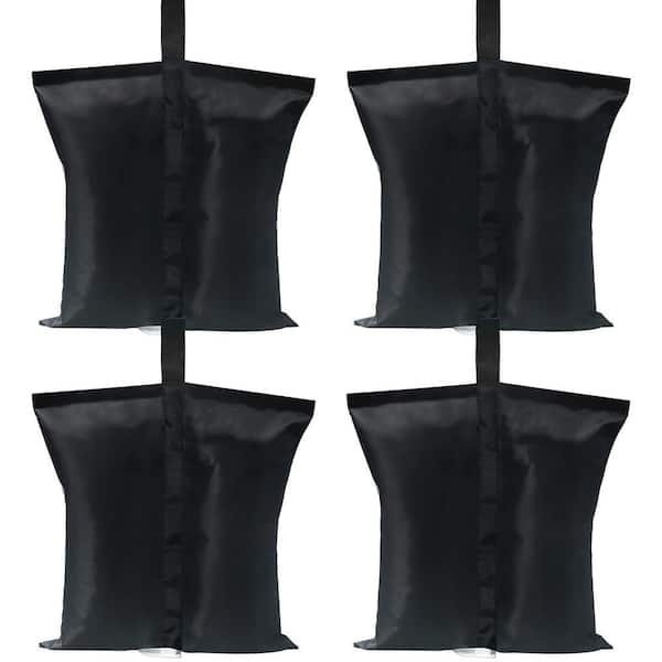 Canopy Weights Gazebo Tent Sand Bags in Black, 4-Pack