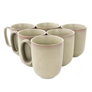 Bee and Willow Milbrook 6 Piece 15 Ounce Stoneware Mug Set in Mocha 