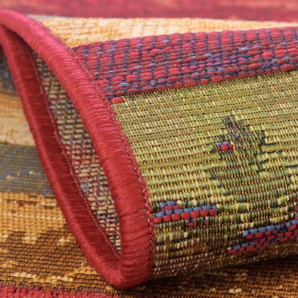 Unique Loom Outdoor Traditional Multi 10' 0 x 12' 0 Area Rug