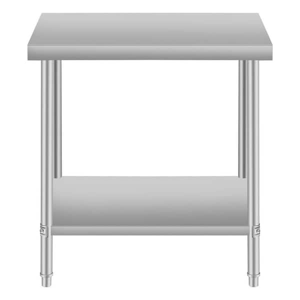 Commercial Work Table for Restaurant and Home Stainless Steel Kitchen Prep Table with Under Shelf