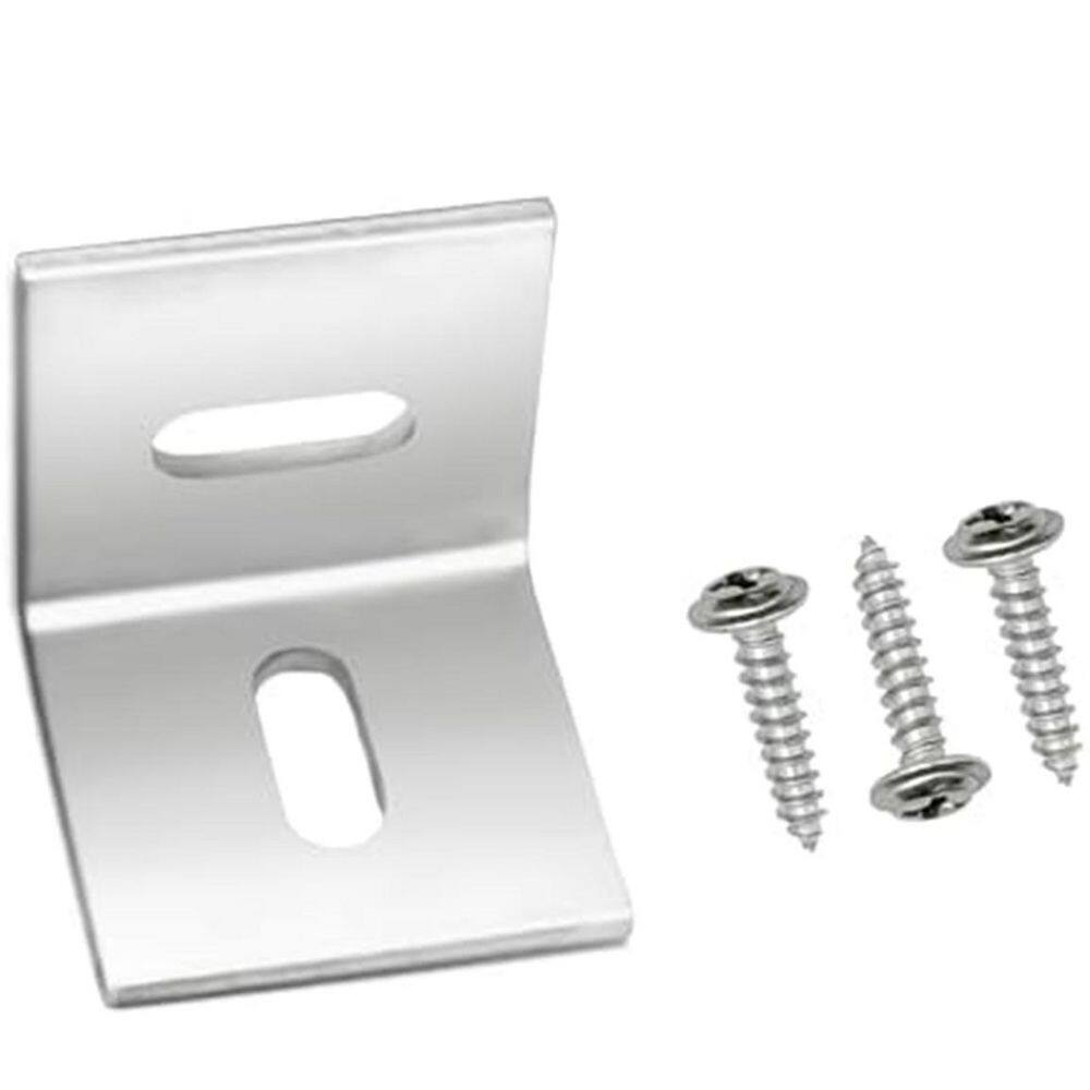 KIWDZFU 1x1 20 Pack Stainless Steel Table Top Fasteners Adjustable ...