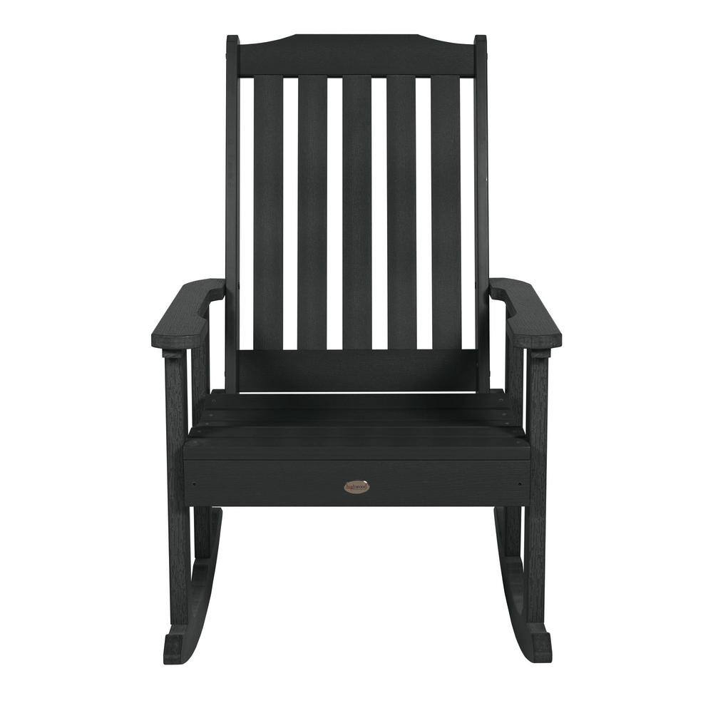 Lehigh Traditional Black Rocking Chair with NatureTex Finish