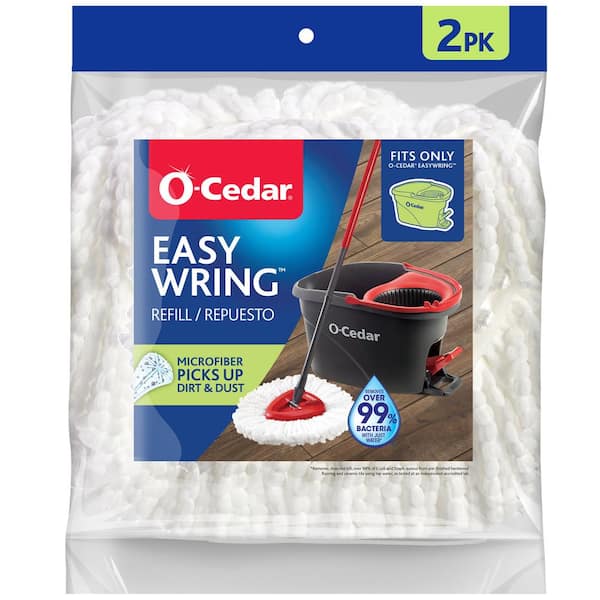 O-Cedar EasyWring Spin Mop Head Replacements, Machine Washable ...