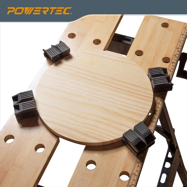 POWERTEC Deluxe Bamboo Workbench Top, Portable Project