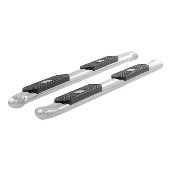 Aries 4-Inch Oval Polished Stainless Steel Nerf Bars, Select Chevrolet Silverado, GMC Sierra 1500, 2500, 3500 HD