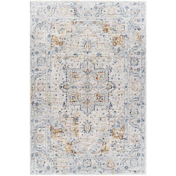 Artistic Weavers Ainhoa Light Gray Medallion 7 ft. x 10 ft. Indoor Area Rug