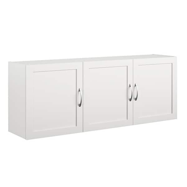 4-Door 5' Storage Cabinet, White Stipple