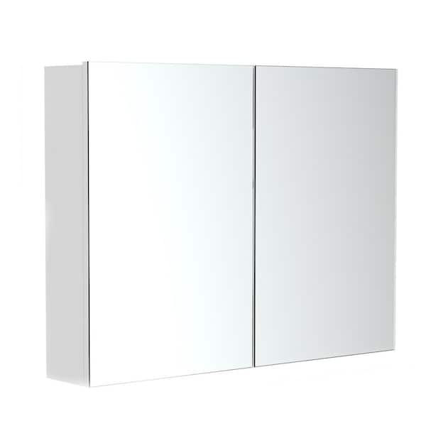 24 in. W x 22 in. H Rectangular Surface Mounted Medicine Cabinet with Mirror
