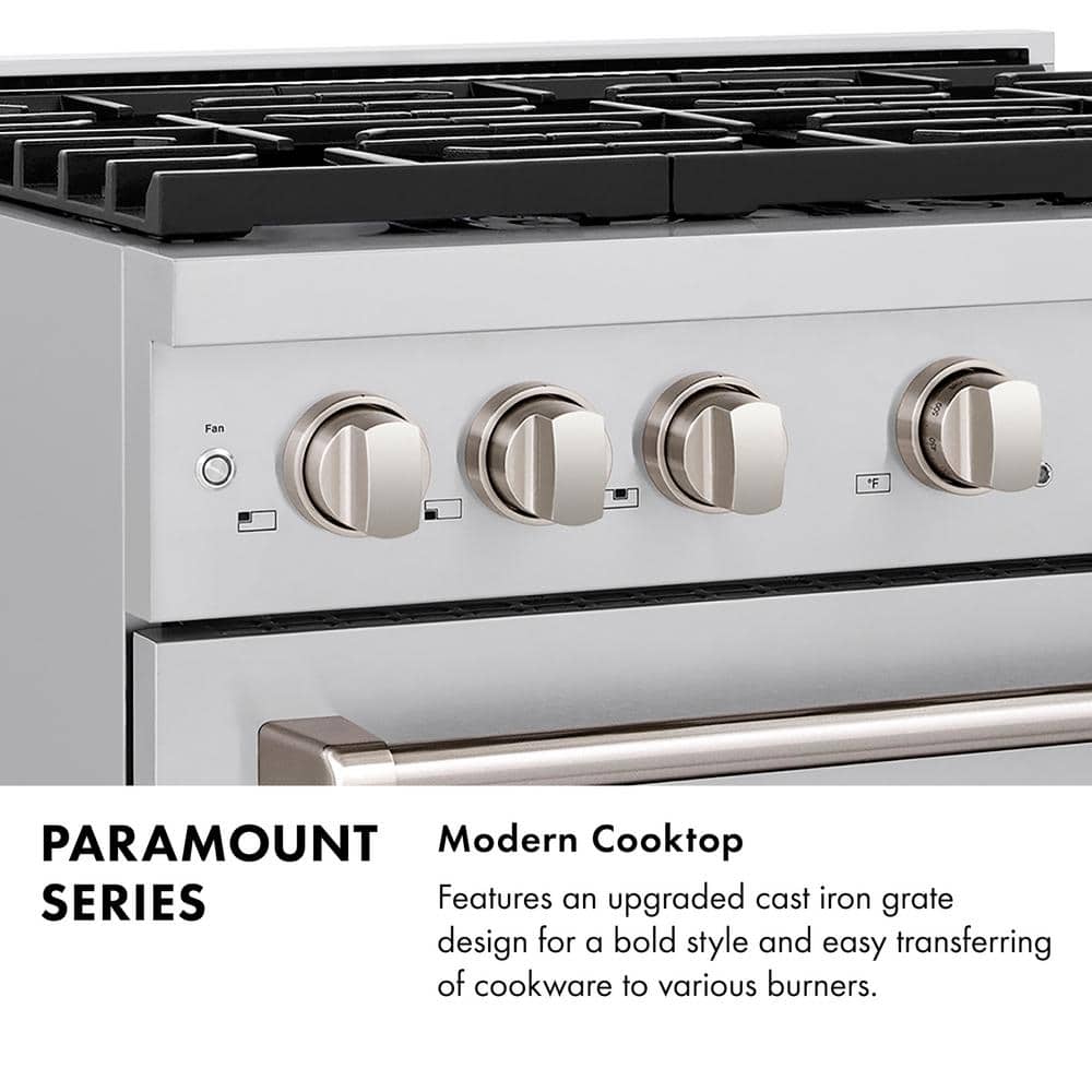 ZLINE 48" Stainless Steel Double Oven Gas Range with 8 Burners