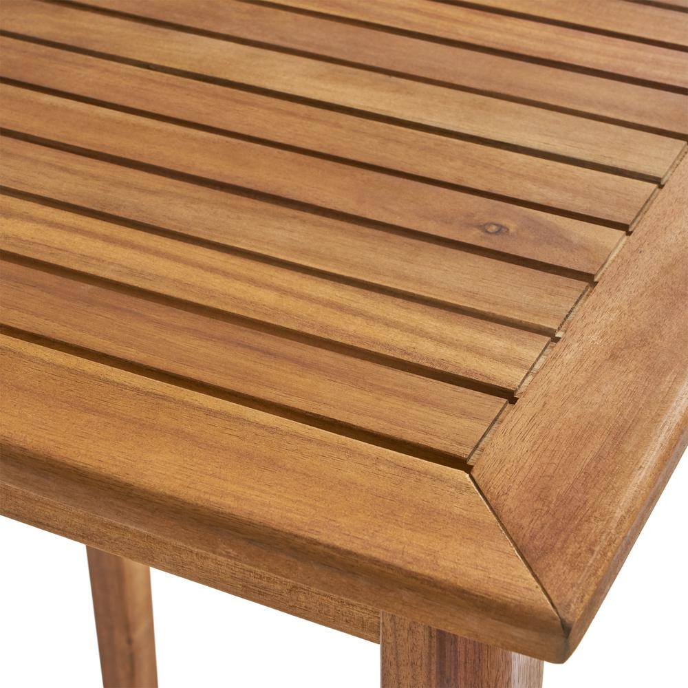 Polaris Teak Acacia Wood Outdoor Rectangle Bar Table