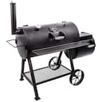 Highland Offset Charcoal Smoker/Grill in Black