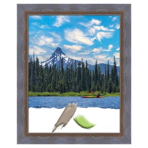 11 in. x 14 in. 2-Tone Blue Copper Wood Picture Frame Opening Size