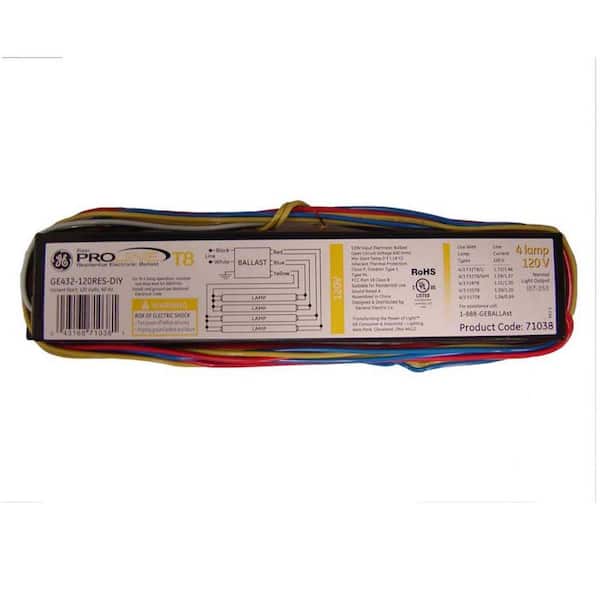 GE 120-Volt Magnetic Ballast for 2 ft. or T8 18 in. 1-Lamp T12 Fixture