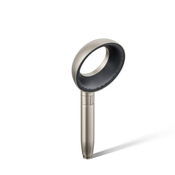 KOHLER Statement VES 1-Spray Pattern with 1.5 GPM 6 in. Wall Mount Handheld Shower Head in Vibrant Brushed Nickel