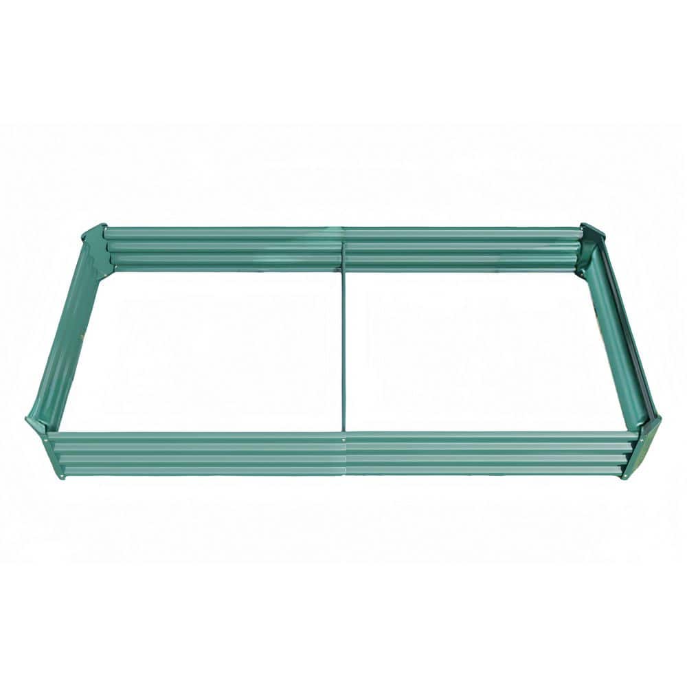 91.34 in. x 44. 69 in. x 11. 81 in. Rectangle Metal Raised Garden Bed in Gr
