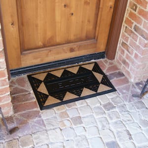Welcome Back 18 in. x 30 in. Rubber Entrance Mat