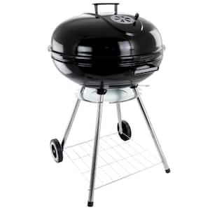 22 in. Barbecue Charcoal Grill in Black