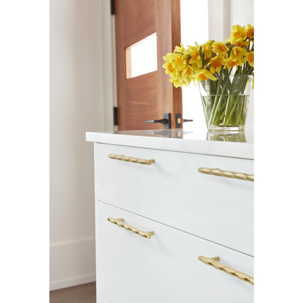 Champagne Bronze Modern Bar Cabinet Pull with Mounting Hardware
