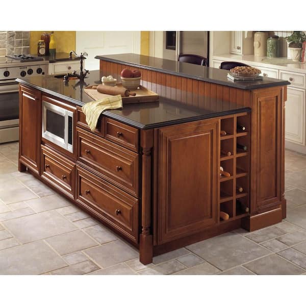 KraftMaid Sonora 14 5/8 x 14 5/8 in. Cabinet Door Sample in Cognac