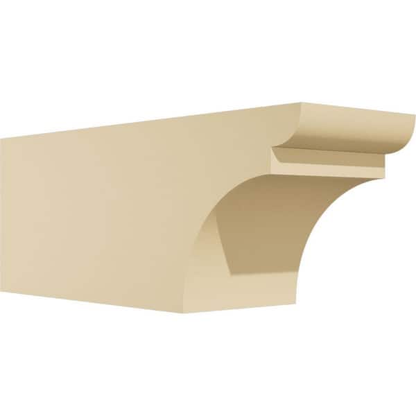 Ekena Millwork Standard Yorktown 5 in. W x 6 in. H x 16 in. D Signature Urethane Rafter Tail Outlooker