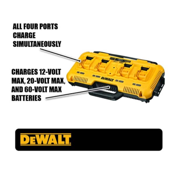 DEWALT 12V/20V/60V MAX Lithium-Ion Battery Charger DCB104 - The Home Depot