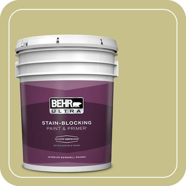 BEHR ULTRA 5 gal. #PPU9-11 Wheat Grass Extra Durable Eggshell Enamel Interior Paint & Primer