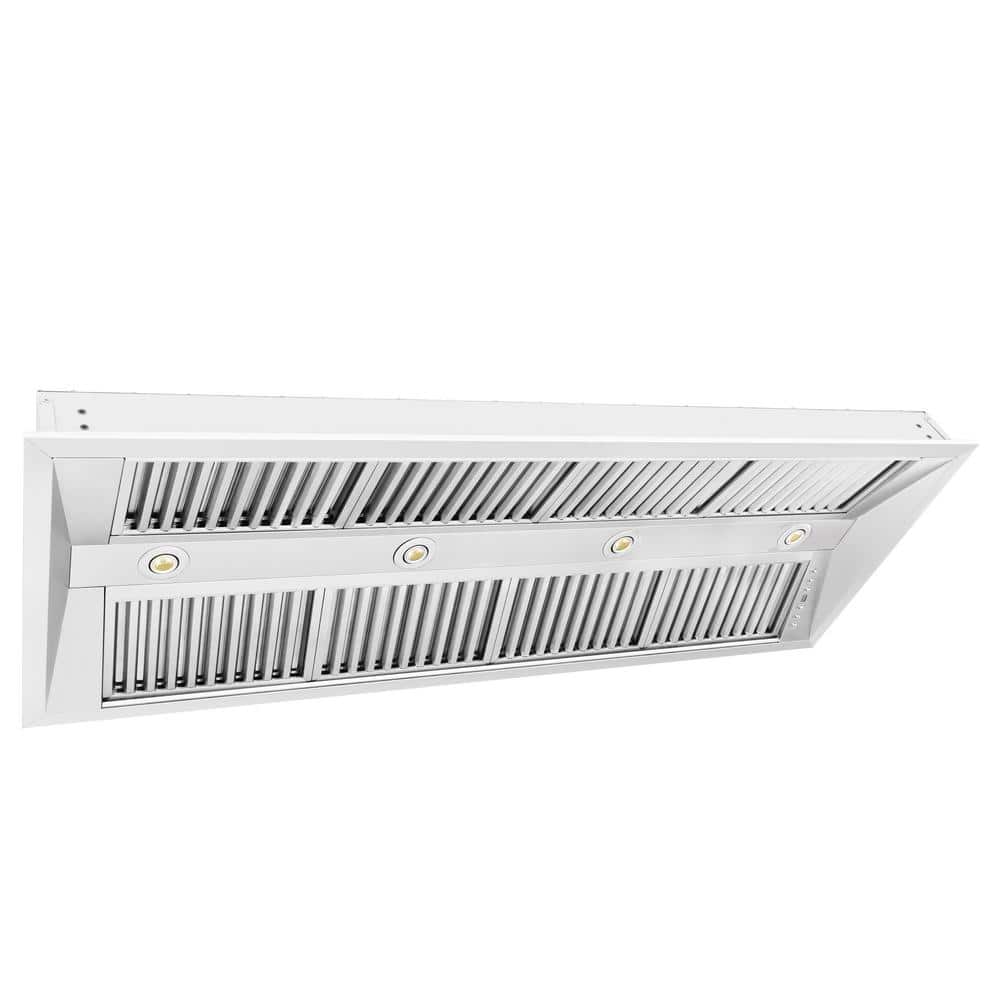 ZLINE Kitchen and Bath 52 in. 700 CFM Ducted Range Hood Insert in Stainless Steel, Brushed 430 Stainless Steel