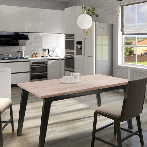 10 ft. L x 25 in. D Unfinished Birch Butcher Block Countertop with Standard Edge