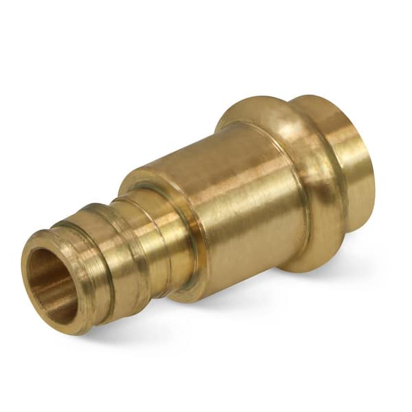 PLUMBFLEX 1/2 in. Pex A x 1/2 in. Press Lead Free Brass Adapter Pipe Fitting
