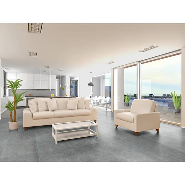 Lunar Silver 24 in. x 48 in. Matte Porcelain Floor and Wall Tile (112 sq. ft./Pallet)
