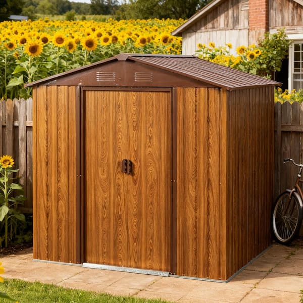 6 ft. x 6 ft. Metal Shed with Double Door (36 sq. ft.)