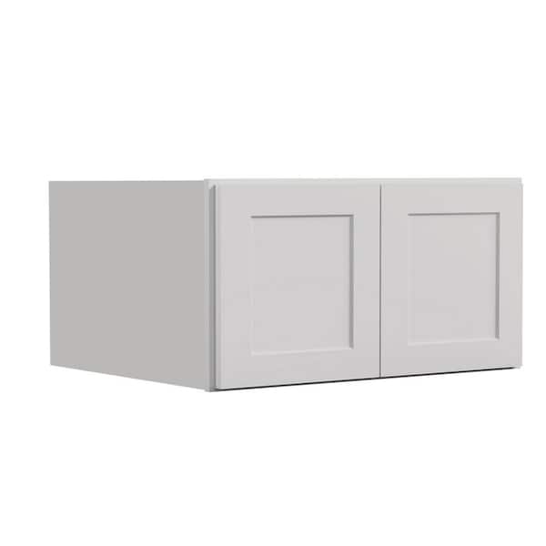 33 in. W x 24 in. D x 18 in. H in Shaker Dove Plywood Ready to Assemble Kitchen Wall Cabinets with 2-Doors