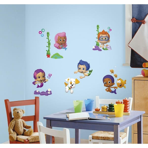 RoomMates 5 in. x 11.5 in. Bubble Guppies Peel and Stick Wall Decals